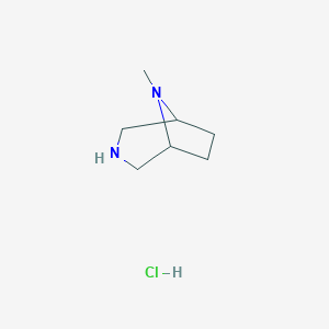 molecular formula C7H15ClN2 B096173 8-Methyl-3,8-diazabicyclo[3.2.1]octane dihydrochloride CAS No. 17783-50-5