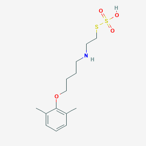 molecular formula C14H23NO4S2 B096175 S-2-((4-(2,6-Xylyloxy)butyl)amino)ethyl thiosulfate CAS No. 19143-02-3