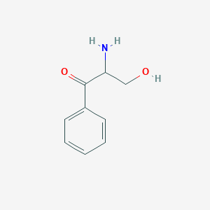 molecular formula C9H11NO2 B096184 2-Amino-3-hydroxy-1-phenylpropan-1-one CAS No. 16735-23-2