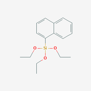 molecular formula C16H22O3Si B096185 Triethoxy(naphthalen-1-yl)silane CAS No. 17938-06-6