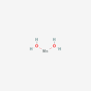 molecular formula Mn(OH)2<br>H2MnO2 B096189 Manganese;dihydrate CAS No. 18933-05-6