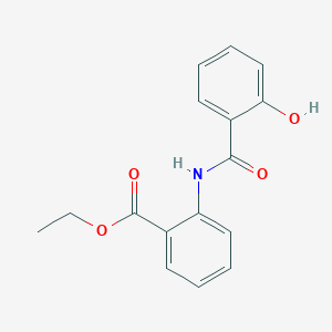 molecular formula C16H15NO4 B096195 Ethyl N-salicyloylanthranilate CAS No. 18066-04-1