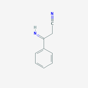 molecular formula C9H8N2 B096209 3-Imino-3-phenylpropionitrile CAS No. 16187-90-9