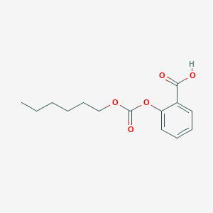 molecular formula C14H18O5 B096214 Benzoic acid, o-hexyloxycarbonyloxy- CAS No. 17867-69-5