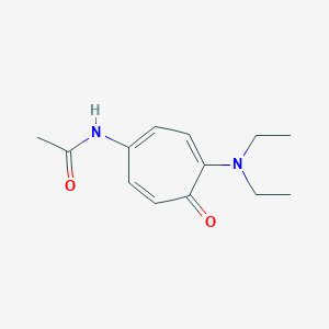 Acetamide, N-(4-(diethylamino)-5-oxo-1,3,6-cycloheptatrien-1-yl)-