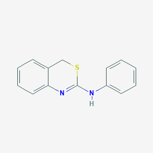 molecular formula C14H12N2S B009623 N-phenyl-4H-3,1-benzothiazin-2-amine CAS No. 109768-66-3