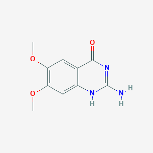 molecular formula C10H11N3O3 B096230 2-amino-6,7-dimethoxyquinazolin-4(3H)-one CAS No. 16175-67-0