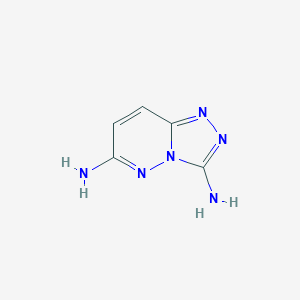 molecular formula C5H6N6 B096241 [1,2,4]Triazolo[4,3-b]pyridazine-3,6-diamine CAS No. 19195-48-3