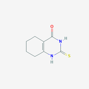 molecular formula C8H10N2OS B096257 2-硫代-2,3,5,6,7,8-六氢喹唑啉-4(1H)-酮 CAS No. 16064-21-4