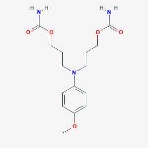 1-Propanol, 3,3'-((p-methoxyphenyl)imino)di-, dicarbamate (ester)