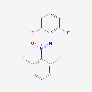 molecular formula C12H6F4N2O B096282 Diazene, bis(2,6-difluorophenyl)-, 1-oxide CAS No. 19064-25-6