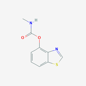 molecular formula C9H8N2O2S B096292 1,3-benzothiazol-4-yl N-methylcarbamate CAS No. 17767-71-4