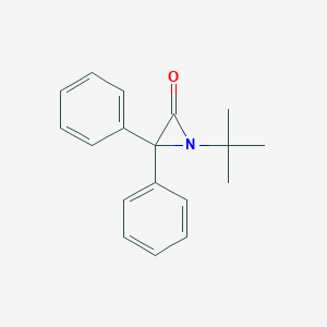 molecular formula C18H19NO B096304 1-Tert-butyl-3,3-diphenylaziridin-2-one CAS No. 18150-78-2
