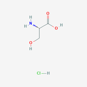 molecular formula C3H8ClNO3 B096309 (S)-2-Amino-3-hydroxypropanoic acid hydrochloride CAS No. 16428-75-4