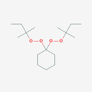 molecular formula C16H32O4 B096314 Peroxide, cyclohexylidenebis[(1,1-dimethylpropyl) CAS No. 15667-10-4