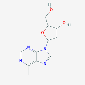 molecular formula C11H14N4O3 B096316 9-(2-Deoxy-beta-D-ribofuranosyl)-6-methylpurine CAS No. 16006-64-7