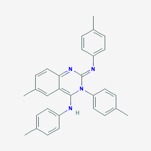 B096317 6-methyl-N,3-bis(4-methylphenyl)-2-(4-methylphenyl)iminoquinazolin-4-amine CAS No. 17433-14-6