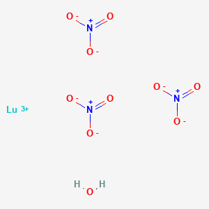 molecular formula Lu(NO3)3·xH2O  B009633 Lutetium(III) nitrate hydrate CAS No. 100641-16-5