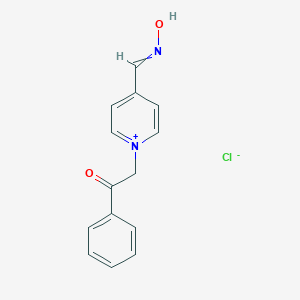 Pyridinium, 4-((hydroxyimino)methyl)-1-(2-oxo-2-phenylethyl)-, chloride