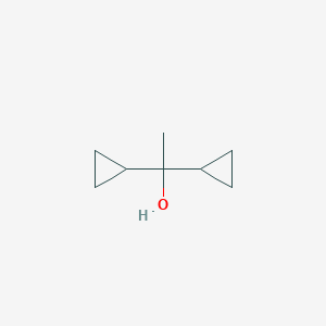 molecular formula C8H14O B096344 1,1-DICYCLOPROPYL-ETHANOL CAS No. 18895-50-6