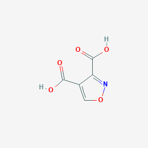 molecular formula C5H3NO5 B096346 1,2-Oxazole-3,4-dicarboxylic acid CAS No. 15440-76-3