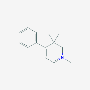 molecular formula C14H18N+ B009636 4-Phenyl-1,3,3-trimethyl-2,3-dihydropyridinium CAS No. 101418-92-2