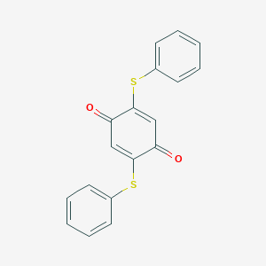 molecular formula C18H12O2S2 B096369 2,5-Bis(phenylthio)-p-benzoquinone CAS No. 17058-53-6