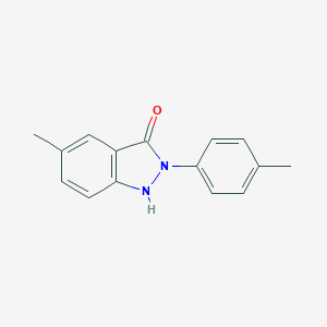 molecular formula C15H14N2O B096376 5-methyl-2-(4-methylphenyl)-1H-indazol-3-one CAS No. 17049-55-7