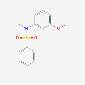 molecular formula C15H17NO3S B096379 N-(m-Methoxyphenyl)-N-methyl-p-toluenesulphonamide CAS No. 16437-31-3
