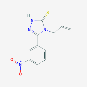 molecular formula C11H10N4O2S B096383 4-烯丙基-5-(3-硝基苯基)-4h-1,2,4-三唑-3-硫醇 CAS No. 17050-61-2
