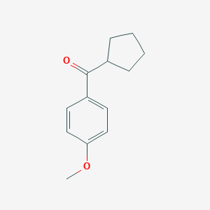 molecular formula C13H16O2 B096386 Cyclopentyl 4-methoxyphenyl ketone CAS No. 15831-52-4