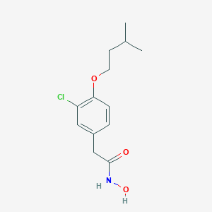 Acetohydroxamic acid, 2-(3-chloro-4-isopentyloxy)phenyl-