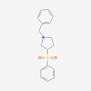 molecular formula C17H19NO2S B009641 1-Benzyl-3-(phenylsulfonyl)pyrrolidine CAS No. 101767-83-3