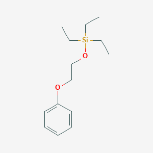 molecular formula C14H24O2Si B096419 Triethyl(2-phenoxyethoxy)silane CAS No. 16654-60-7
