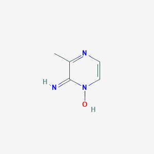 molecular formula C5H7N3O B009642 3-Methyl-2-pyrazinamine 1-oxide CAS No. 103965-75-9