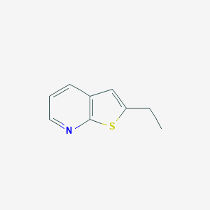 molecular formula C9H9NS B096423 2-Ethylthieno[2,3-b]pyridine CAS No. 18354-53-5