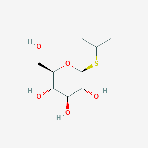 molecular formula C9H18O5S B096426 (2R,3S,4S,5R,6S)-2-(Hydroxymethyl)-6-(isopropylthio)tetrahydro-2H-pyran-3,4,5-triol CAS No. 19165-11-8