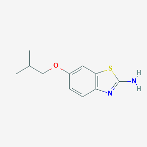 molecular formula C11H14N2OS B096427 6-(2-Methylpropoxy)-1,3-benzothiazol-2-amine CAS No. 15850-84-7