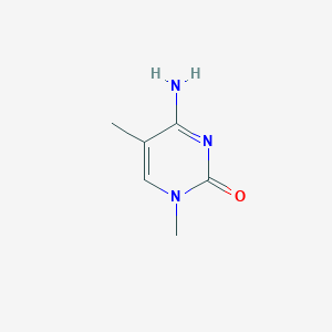 molecular formula C6H9N3O B096429 2(1H)-Pyrimidinone, 4-amino-1,5-dimethyl- CAS No. 17634-60-5