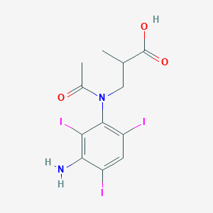 molecular formula C12H13I3N2O3 B096441 Cholebrine CAS No. 16034-77-8