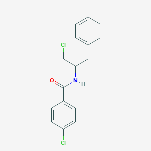 molecular formula C16H15Cl2NO B096445 2-(p-Chlorobenzamido)-1-chloro-3-phenylpropane CAS No. 19071-61-5