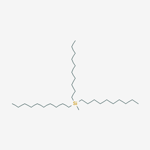 molecular formula C31H66Si B096448 Silane, tris(decyl)methyl- CAS No. 18769-78-3