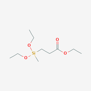 molecular formula C10H22O4Si B096470 (2-Carbethoxyethyl)diethoxy(methyl)silane CAS No. 17963-09-6