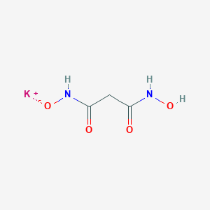 molecular formula C3H5KN2O4 B096475 Potassium 1-(hydroxyamino)-3-(oxidoamino)-1,3-dioxopropane CAS No. 18872-90-7