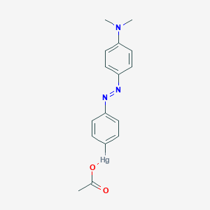 molecular formula C16H17HgN3O2 B096479 ORGOEGSBRIEKQT-UHFFFAOYSA-M CAS No. 19447-62-2