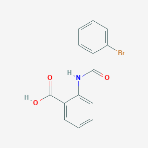 molecular formula C14H10BrNO3 B096489 2-[(2-Bromobenzoyl)amino]benzoic acid CAS No. 18600-62-9