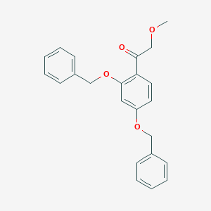 molecular formula C23H22O4 B096498 1-[2,4-Bis(phenylmethoxy)phenyl]-2-methoxyethanone CAS No. 4940-45-8