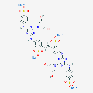 molecular formula C40H44N12O16S4.4Na<br>C40H40N12Na4O16S4 B096502 Fluorescent Brightener 220 CAS No. 16470-24-9