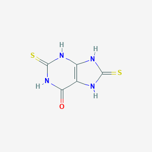 molecular formula C5H4N4OS2 B096504 Purine-6-ol, 2,8-dimercapto- CAS No. 15986-32-0