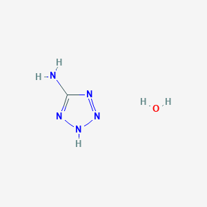 molecular formula CH5N5O B096506 1H-tetrazol-5-amine hydrate CAS No. 15454-54-3